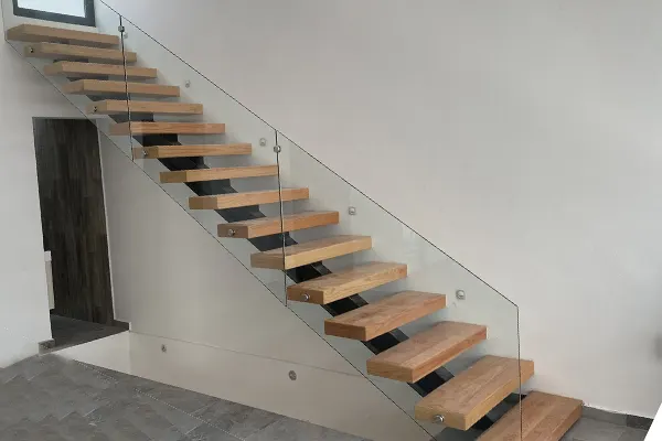 Barandal de aluminio con pasamanos diseño 11