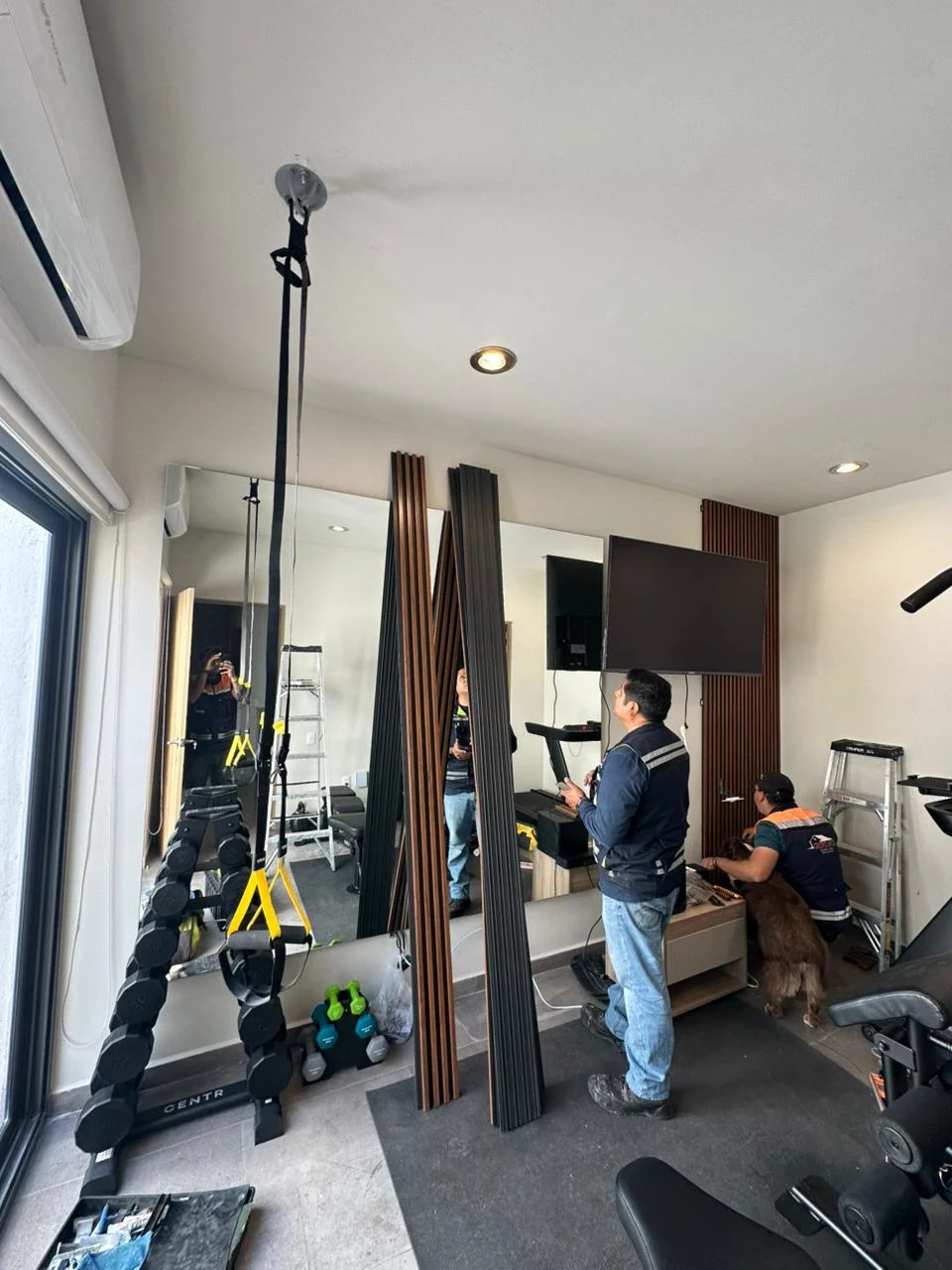 Espejo para gimnasio  fabricado a medida