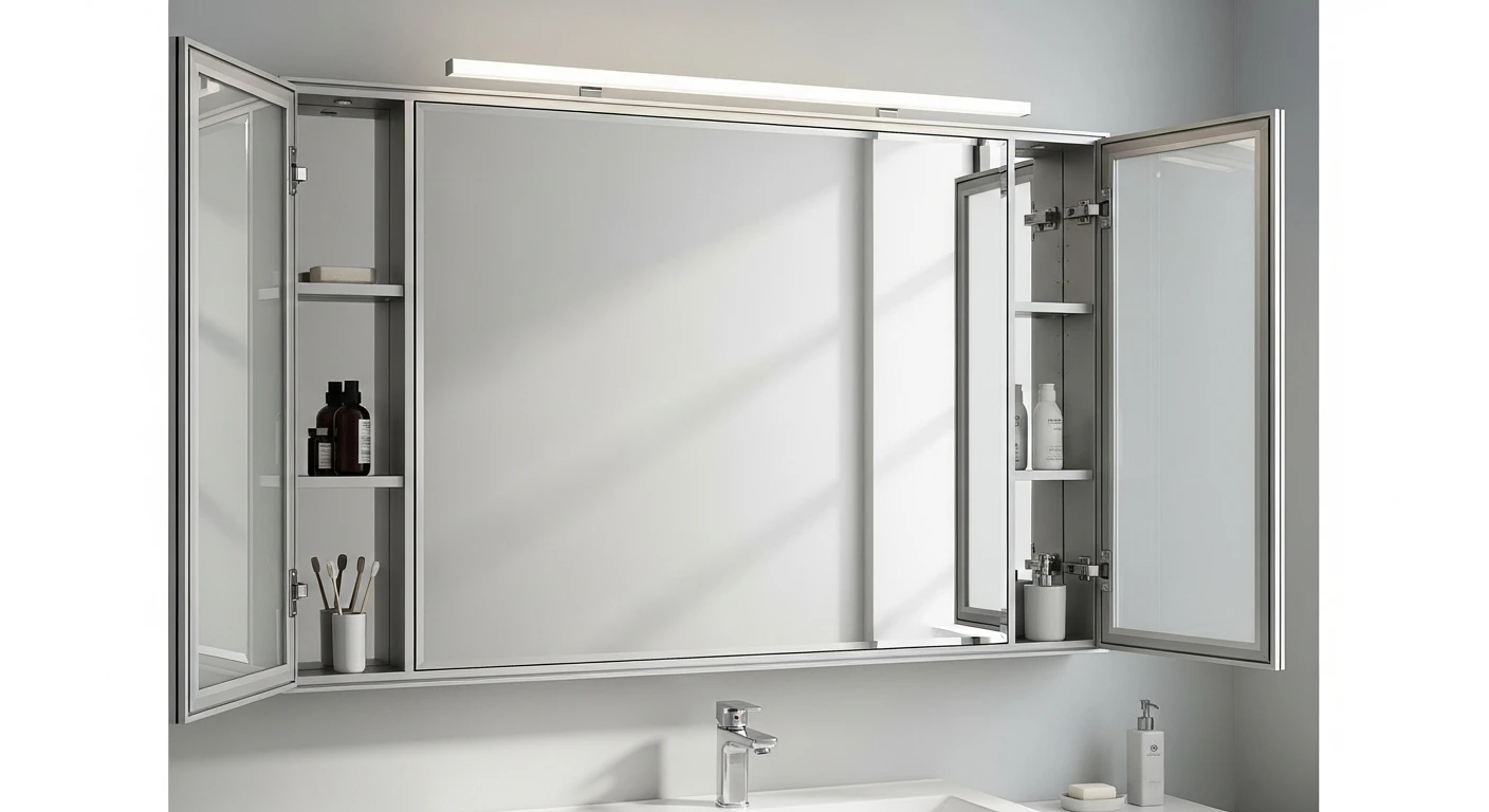 Espejo con gabinete para baño