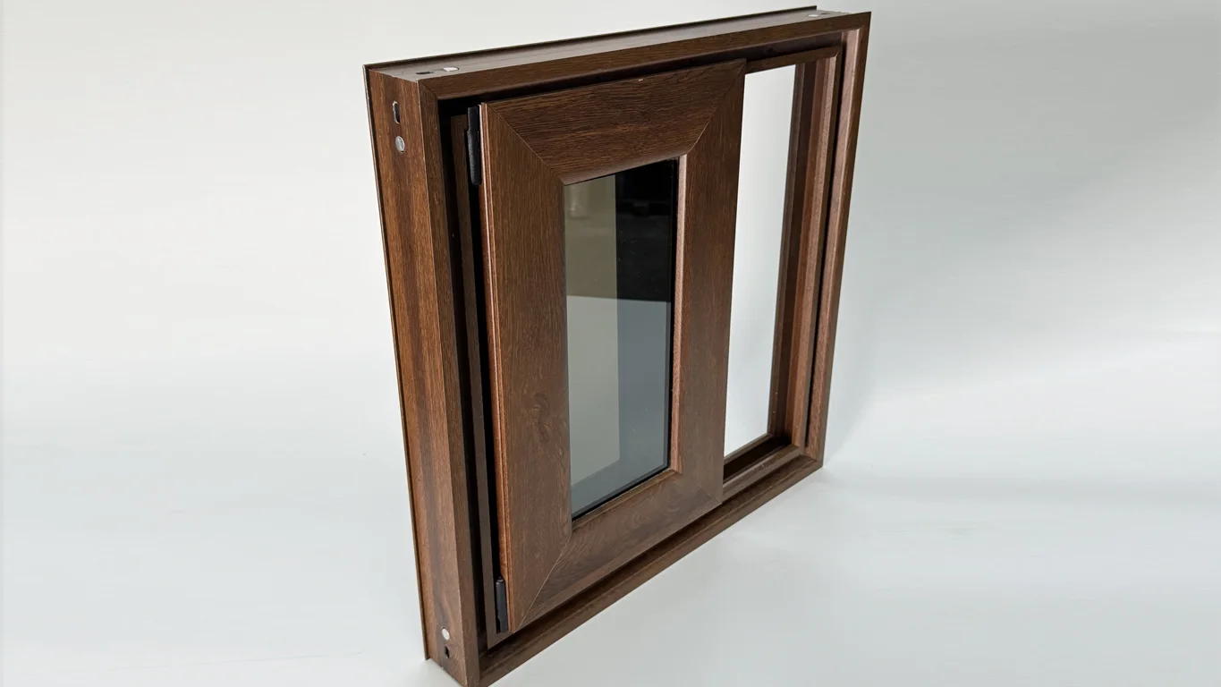 Aluminio con acabado madera digital