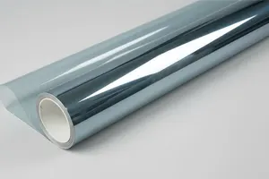 Película reflectiva plata para reducción de calor