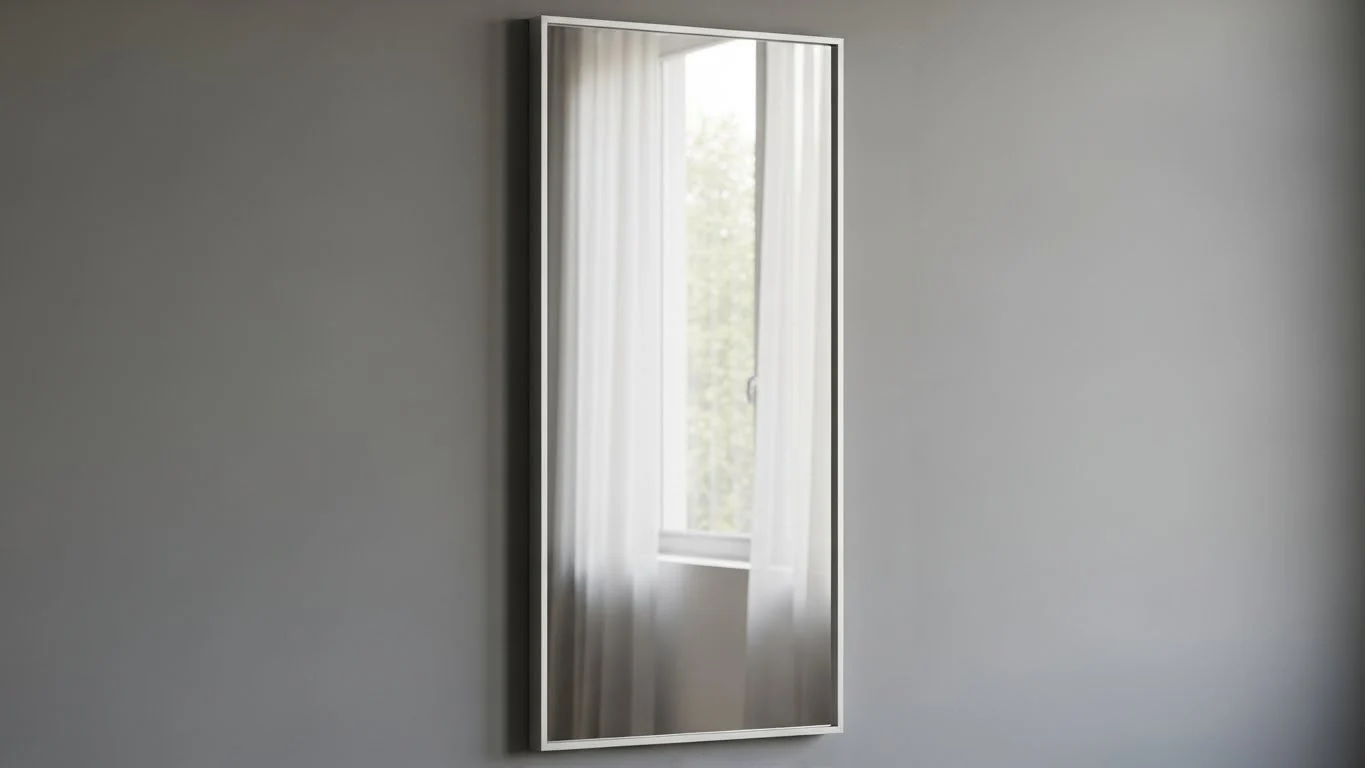 Espejo con marco decorativo para baños y espacios interiores